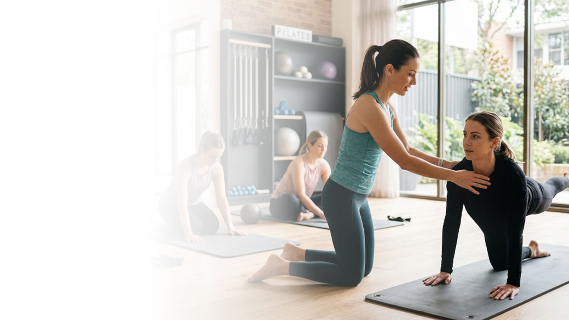 Estúdio de Pilates utilizando software de gestão com agenda online do AgendyMais